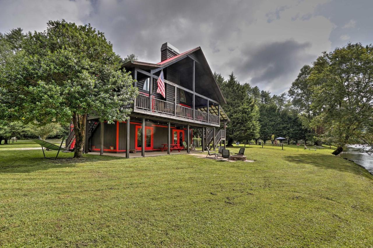 Rivers Edge - Ultimate Riverfront Getaway Hayesville Esterno foto